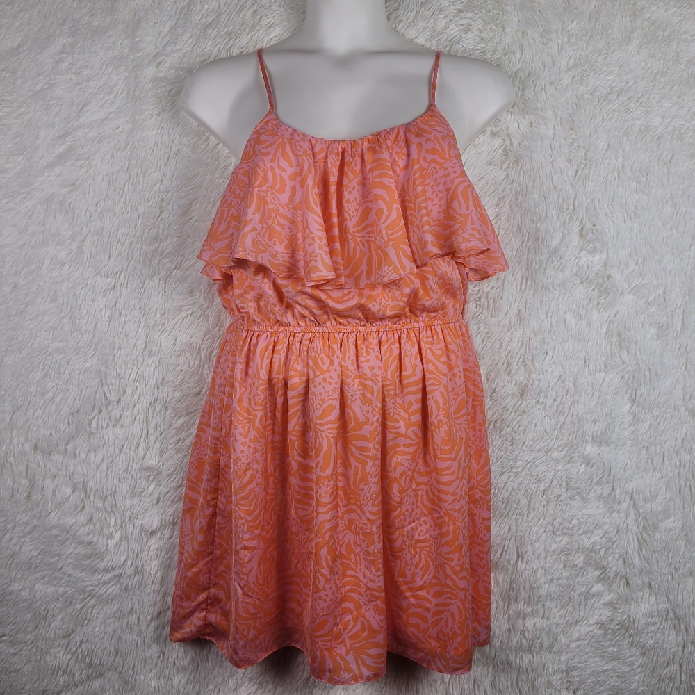 Lilly Pulitzer For Target Large Pink Flounce Dress Giraffing Me‎ Crazy Beachy